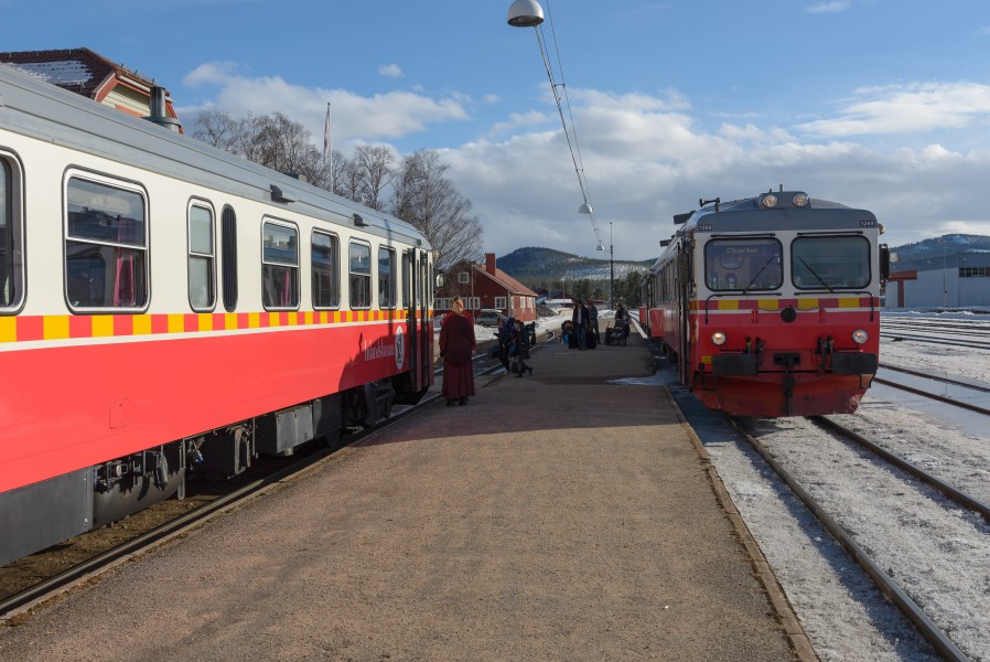 Inlandsbanan Sveg station Mars 2013