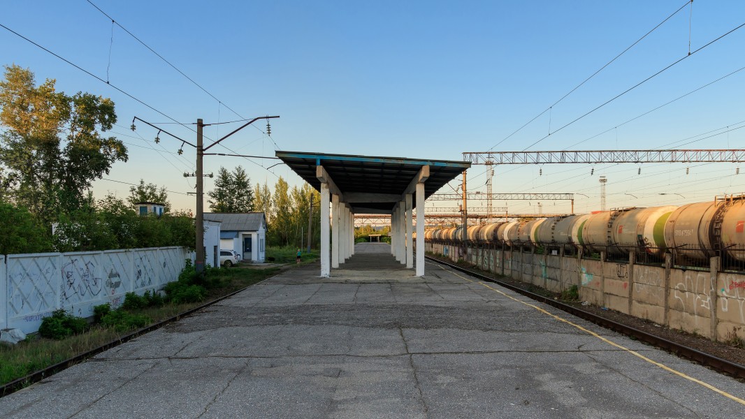 NN Kustovaya railway station platform 08-2016