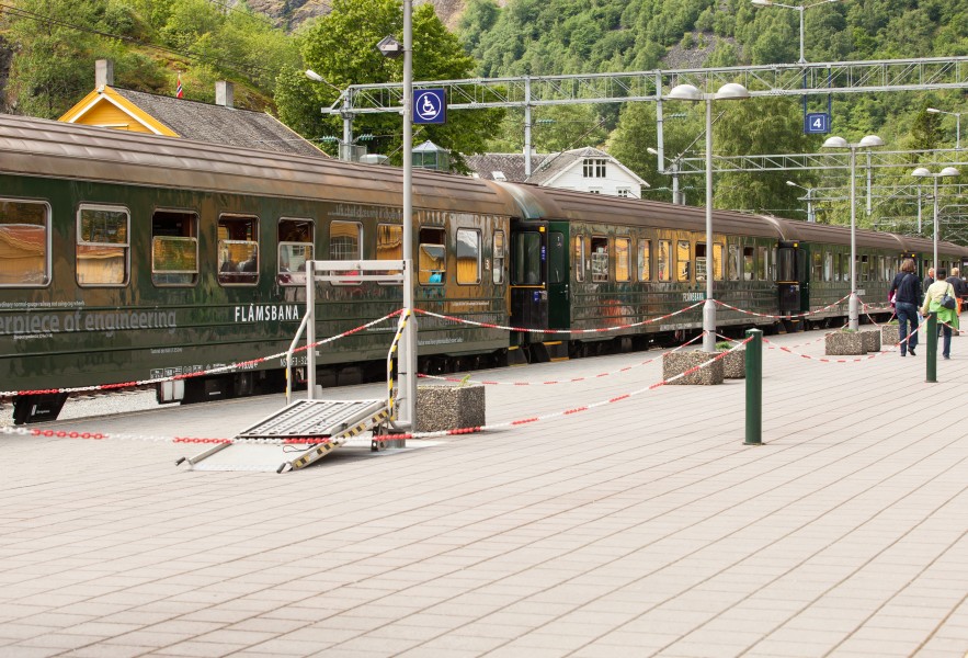 a Flåm rail line (Flåmsbana) train, Norway, June 2014, picture 15