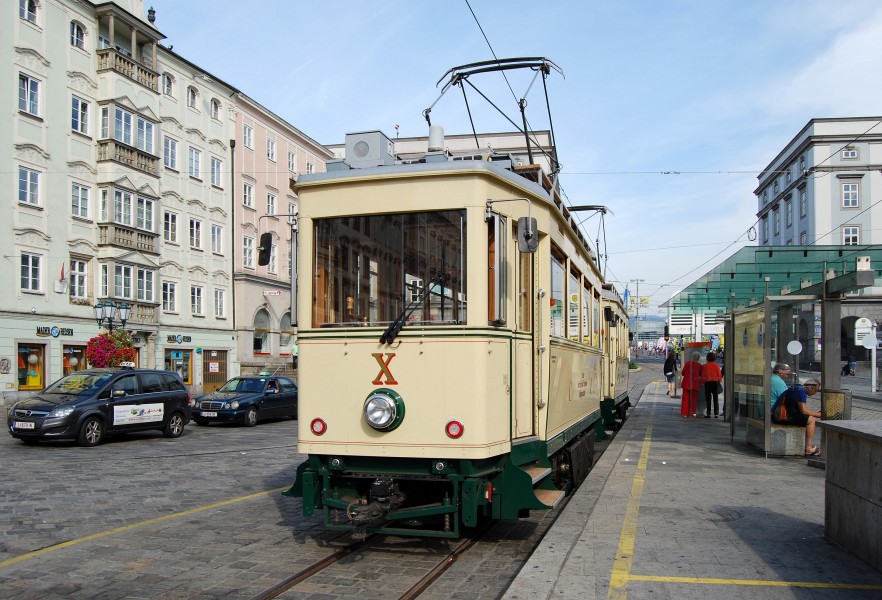 Pöstlingbergbahn Hauptplatz Linz September 2013