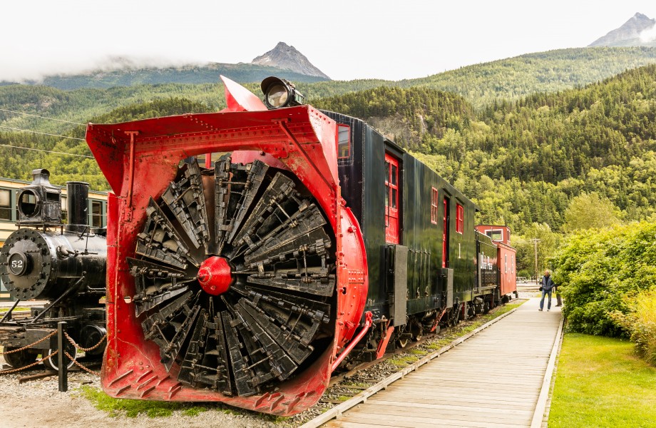 Quitanieves rotatorio, Skagway, Alaska, Estados Unidos, 2017-08-18, DD 48