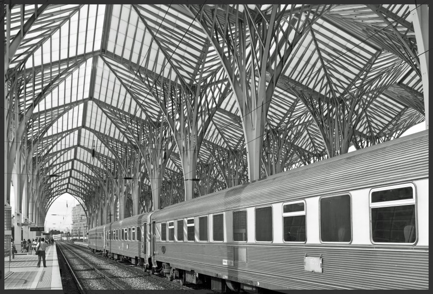 Train at Gare do Oriente in 2009-06-09
