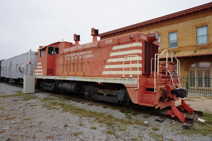 Wichita Falls Railroad Museum October 2015 11 (Missouri–Kansas–Texas EMD NW2 No. 1029)