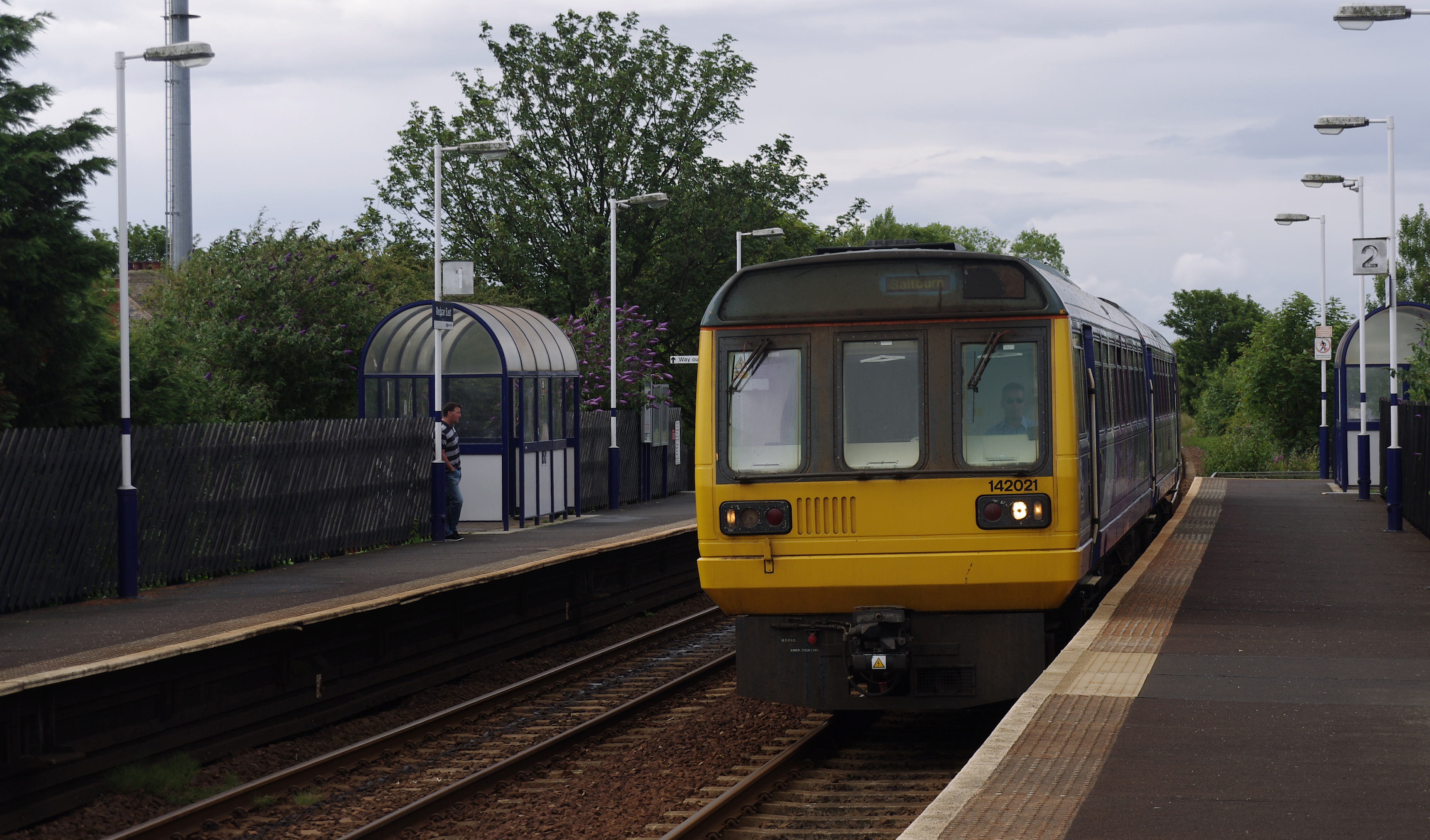 Redcar East railway station MMB 01 142021