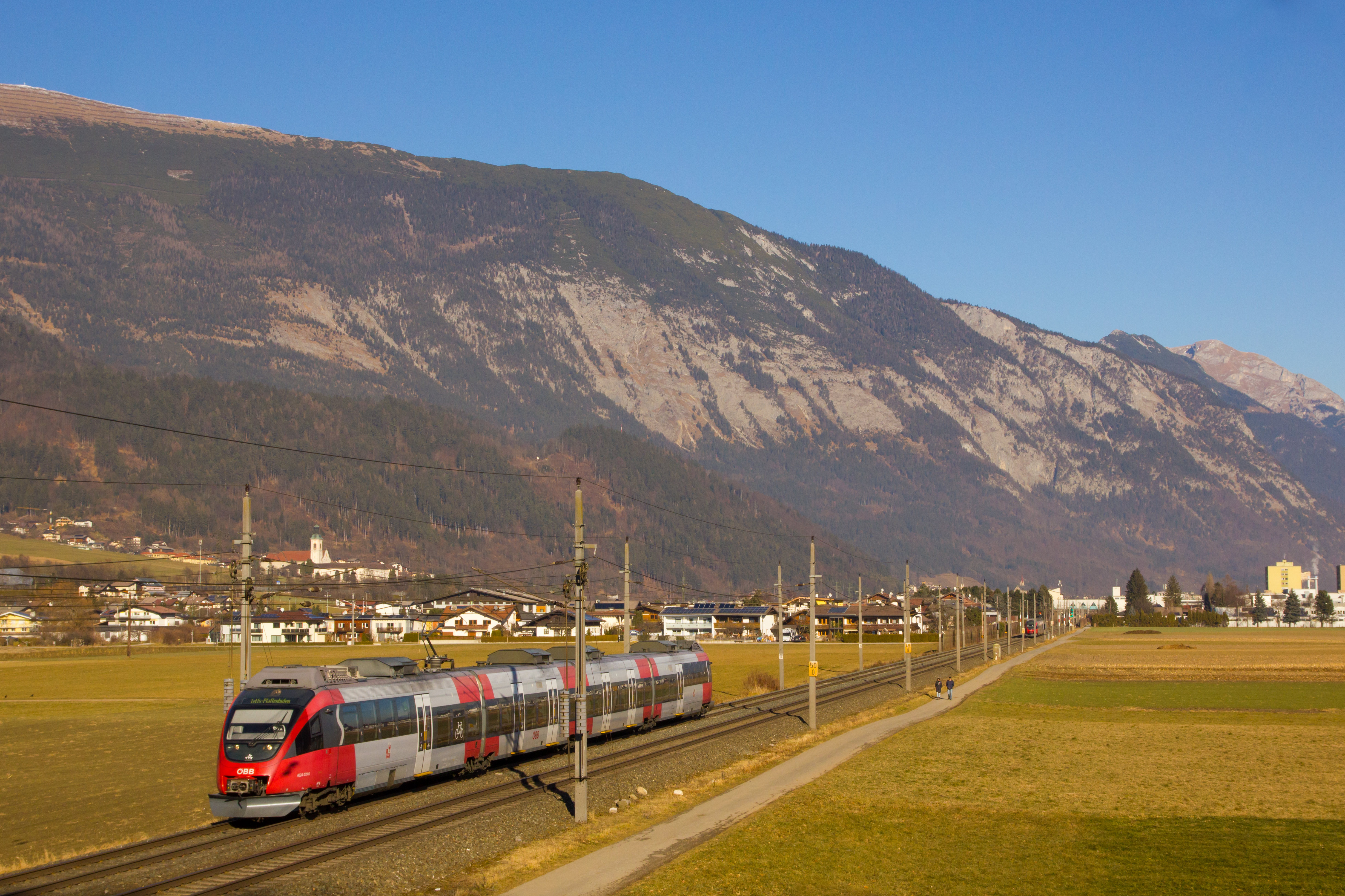 S-Bahn between Schwaz and Pill-Vomperbach, 30.12.2016
