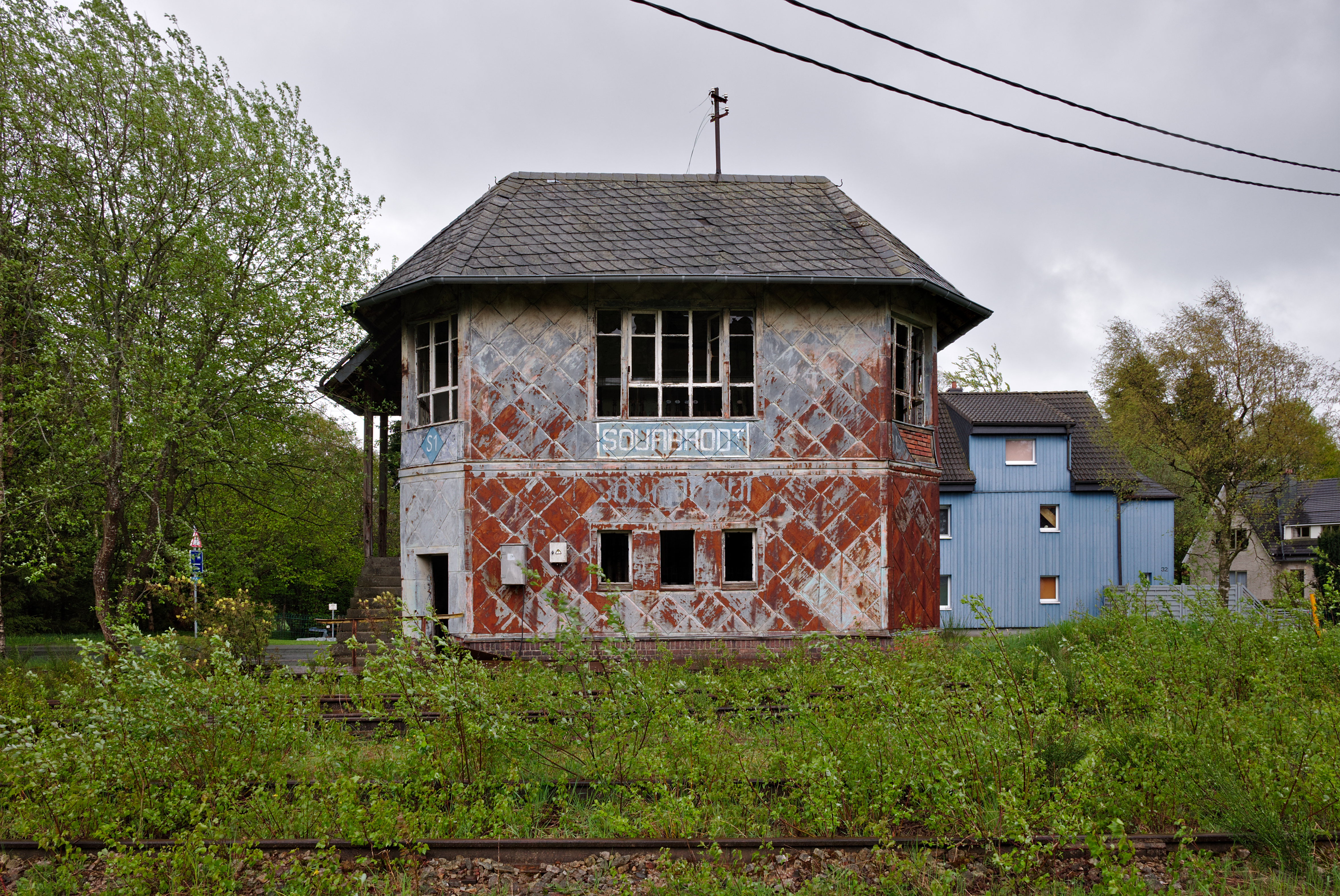 Sourbrodt train station signal box (DSCF5821) Waimes, Belgium