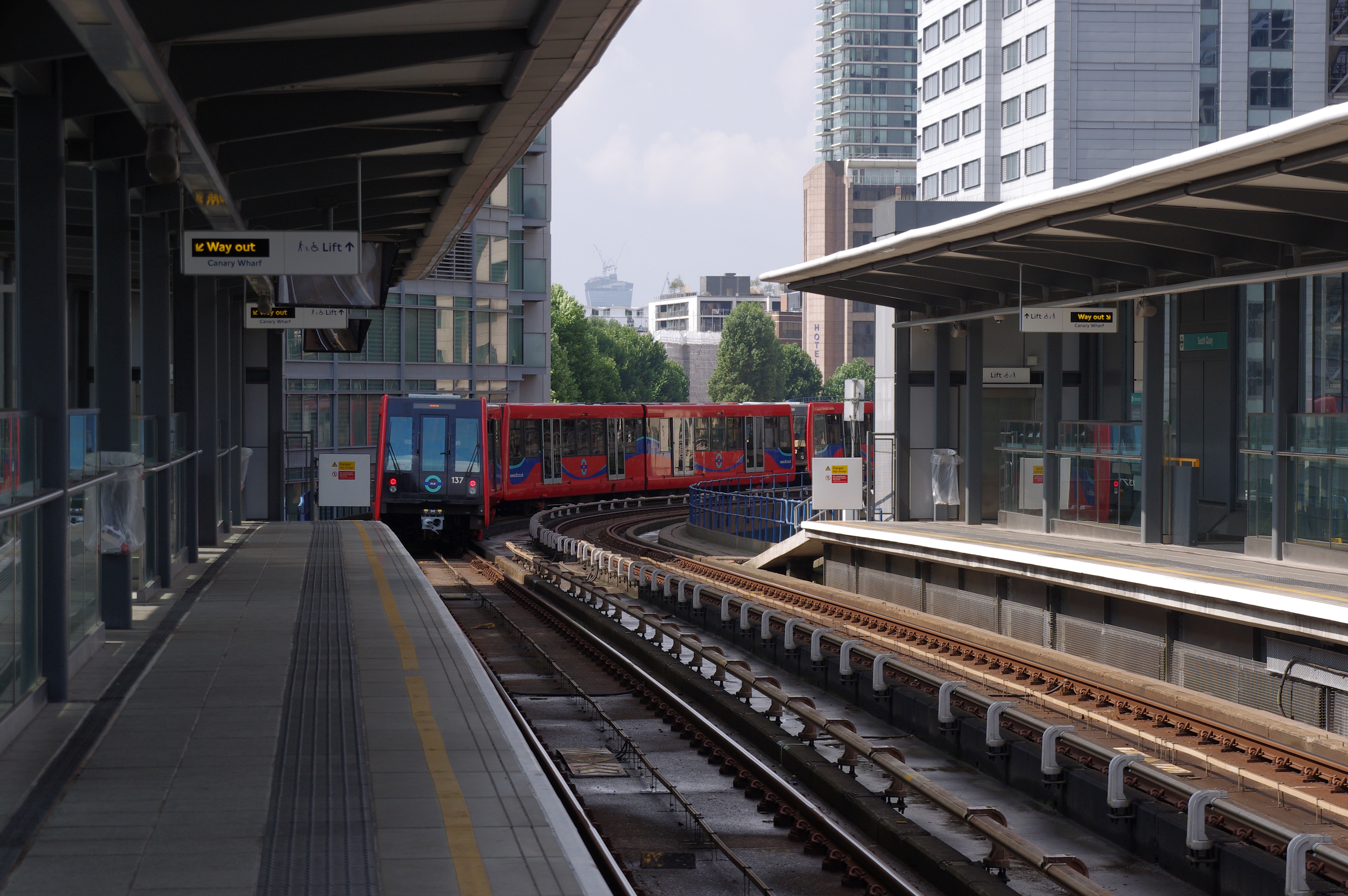 South Quay DLR station MMB 13 137