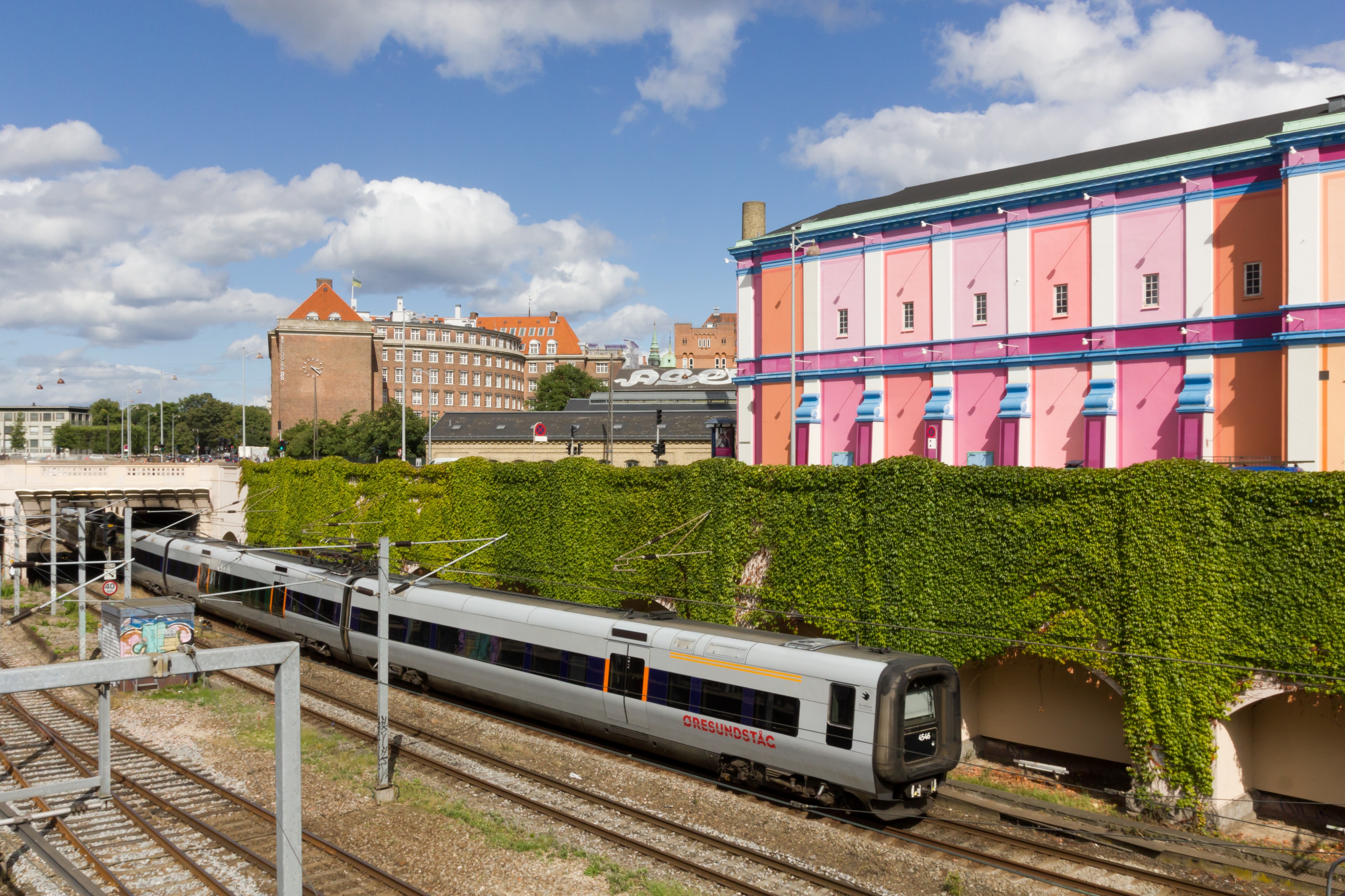 Boulevardsbanen north of Vesterport station