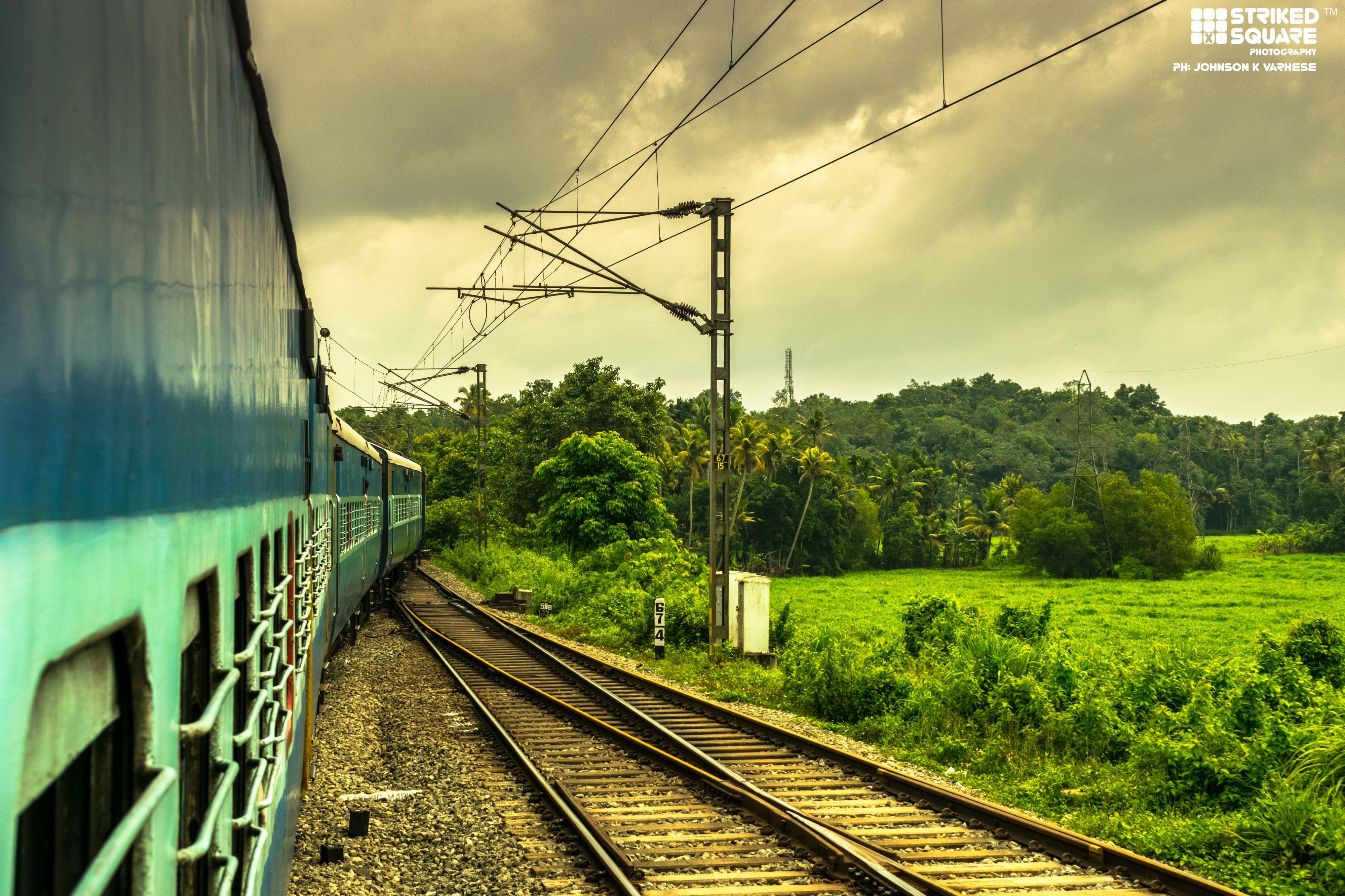 Indian Railway - Striked Square
