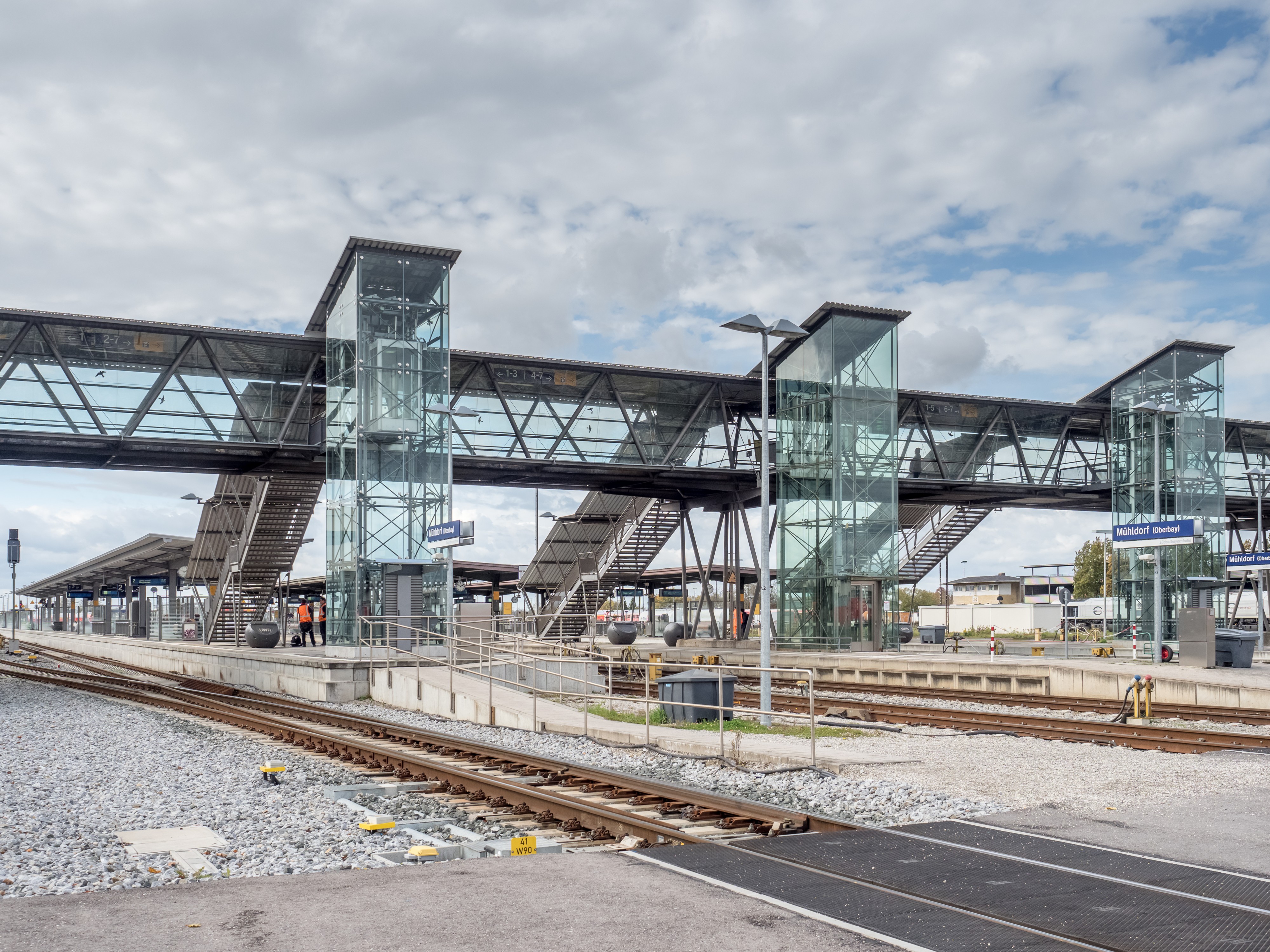 Mühldorf Bahnhof Brücke 220671