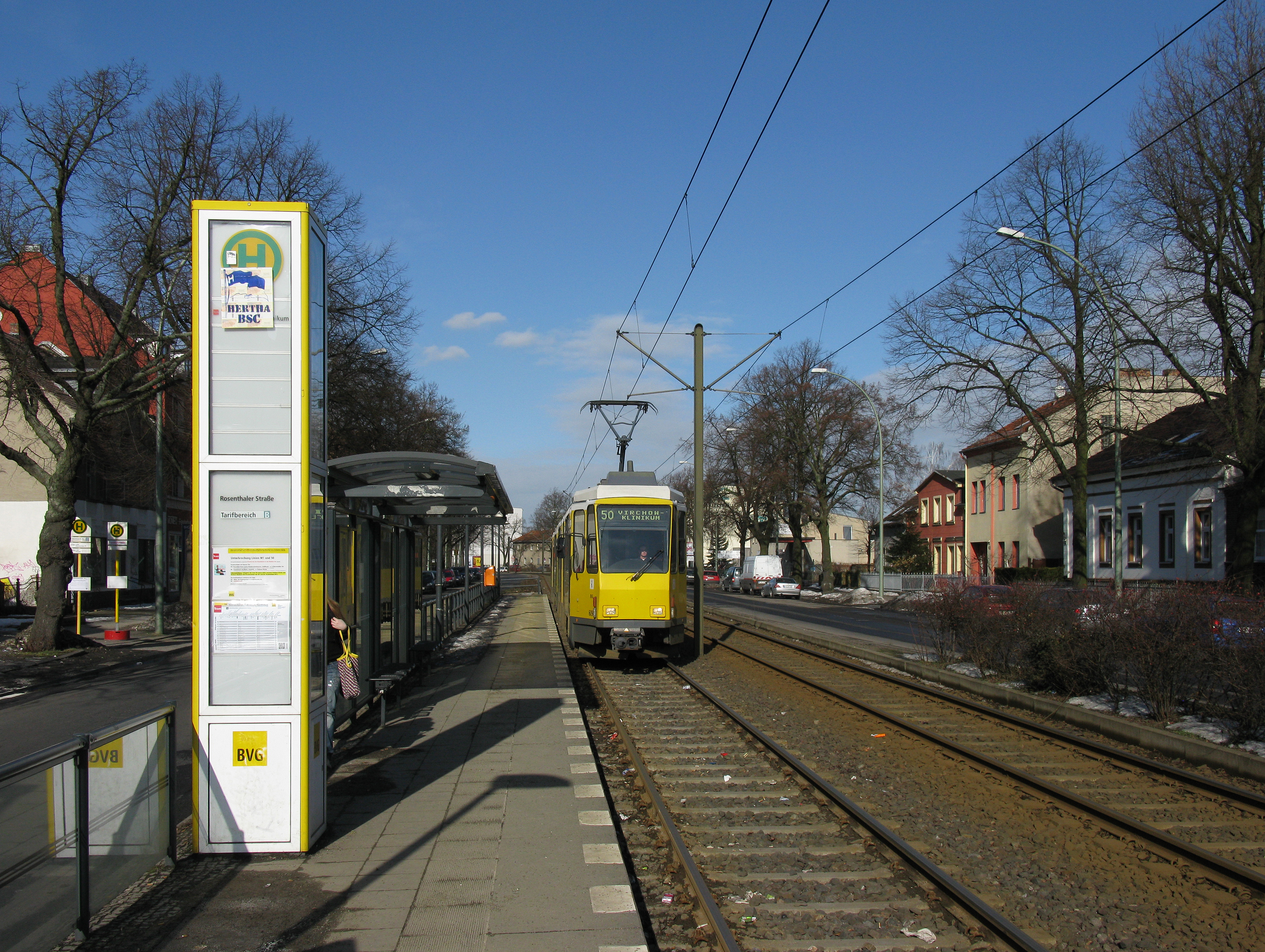 Tram stop Berlin Rosenthaler Str (2010)