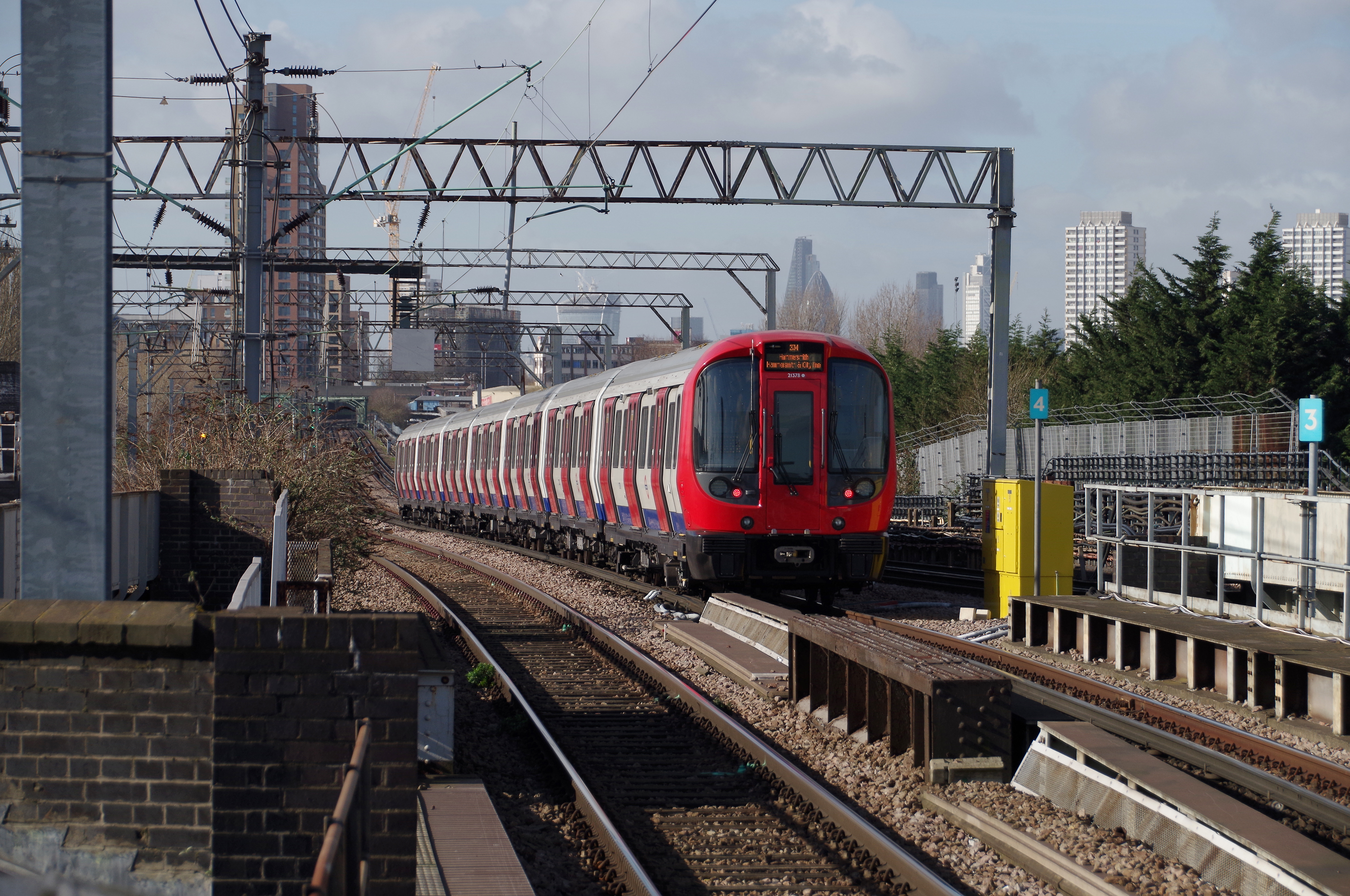 West Ham station MMB 17 S Stock